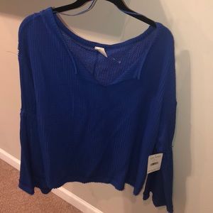 Free people royal blue top